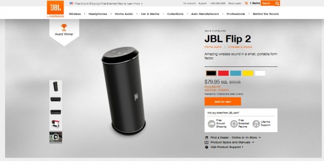 JBL.com Flip 2 Speaker Ordering #GiftingAudio #CollectiveBias