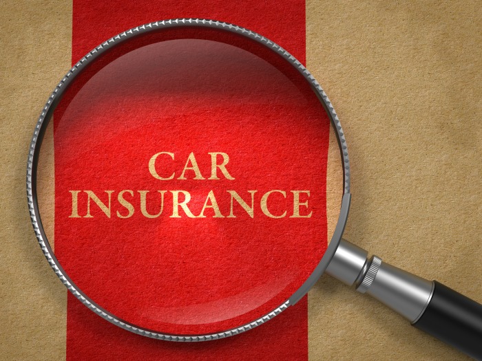 Car Insurance under a magnifying glass