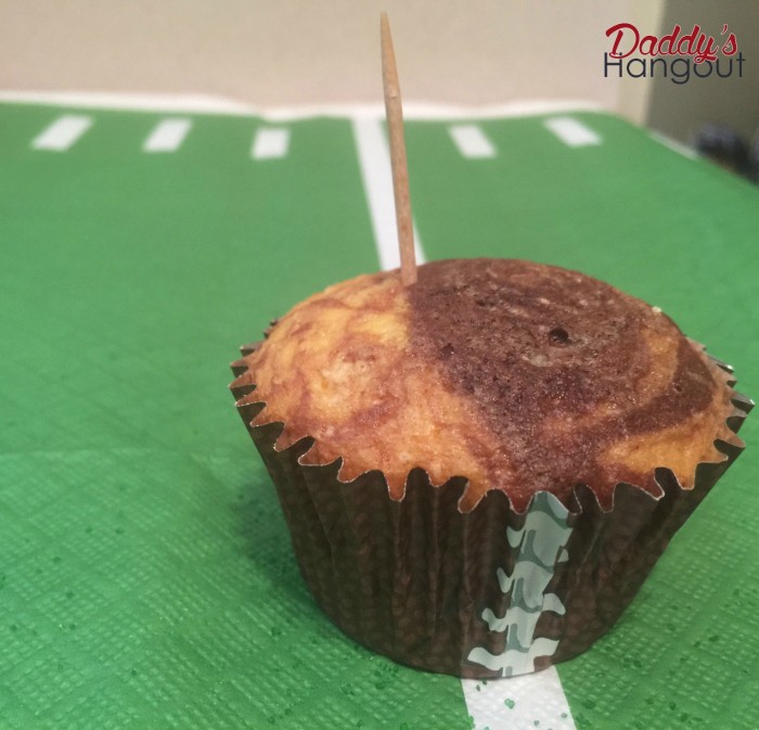 Cupcake with Toothpick In It #BigGameTreats #CollectiveBias #ad