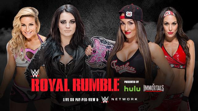 Paige & Natalya vs. Bellas 2015 Royal Rumble