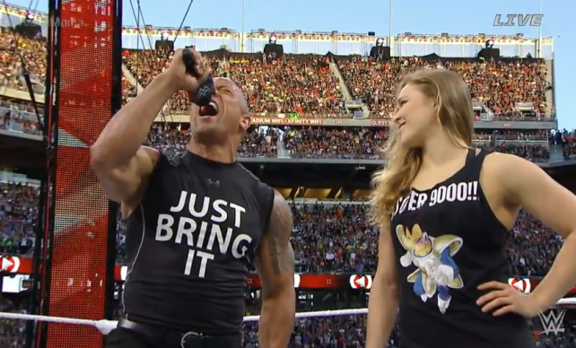 The Rock Ronda Rousey