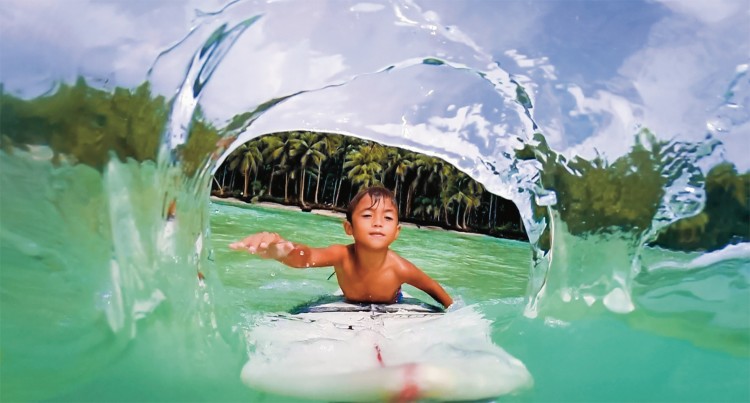 Kid Playing in Water