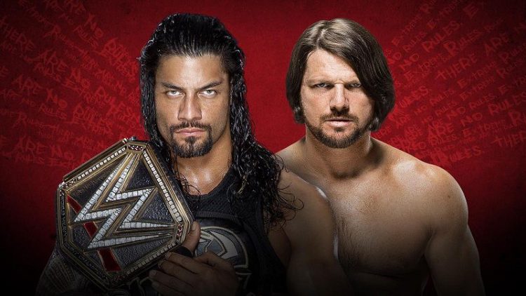 Reigns vs. Styles- 2016 Extreme Rules PPV