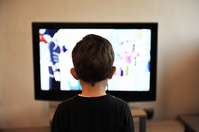 Kid Watching TV- TV Streaming