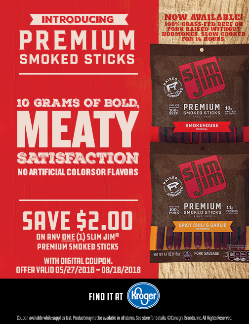 Try New Manwich Bourbon BBQ and Slim Jim’s From Kroger