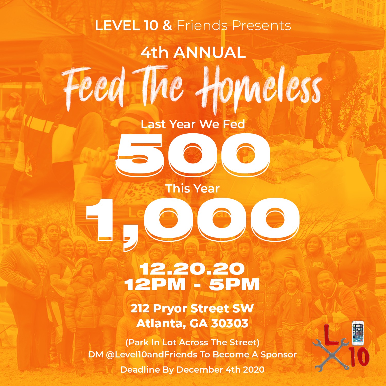 AJ Dewberry Hosts 4th Annual Feed the Homeless Event in Atlanta