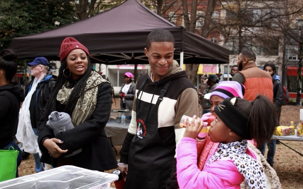 AJ Dewberry Hosts 4th Annual Feed the Homeless Event in Atlanta
